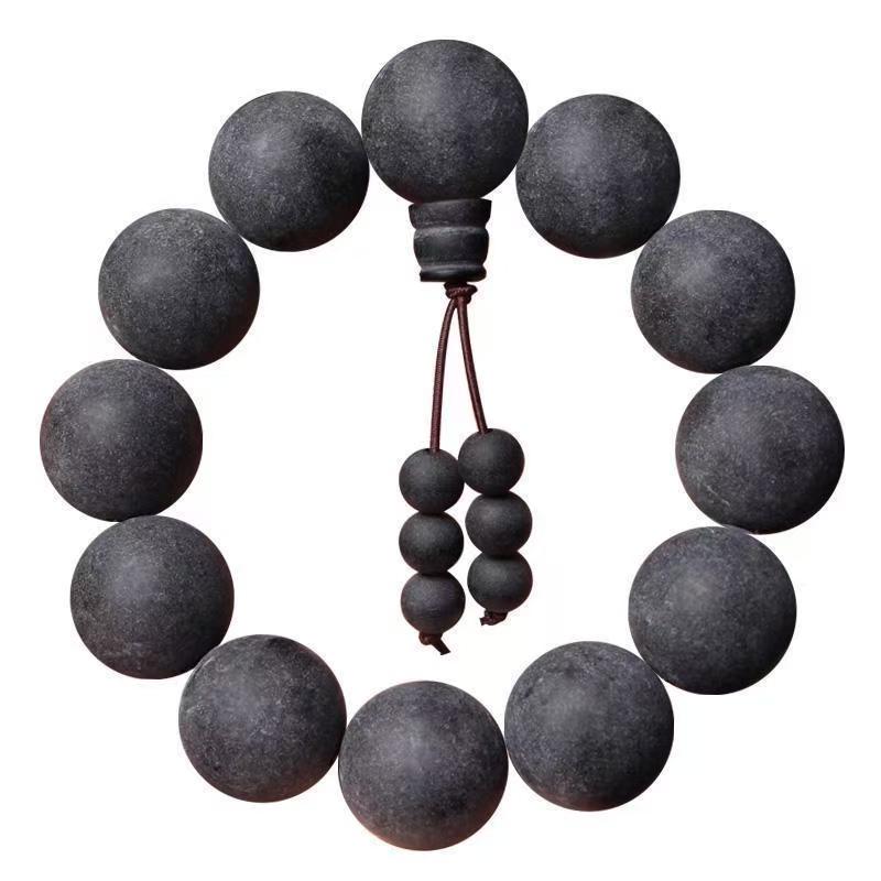 Leafavse Bracelet Natural Copal Bracelet Buddha Bracelet for Healing Lover Man Family